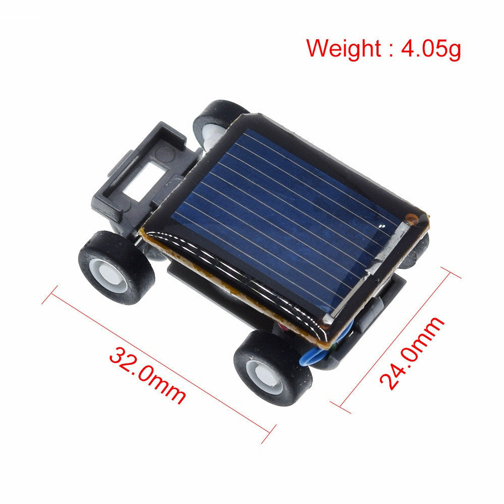 Funny Smallest Design Solar Energy Car Mini Toy Car Intelligent Car Solar Power Mini Toyr Educational Gadget Children Gift