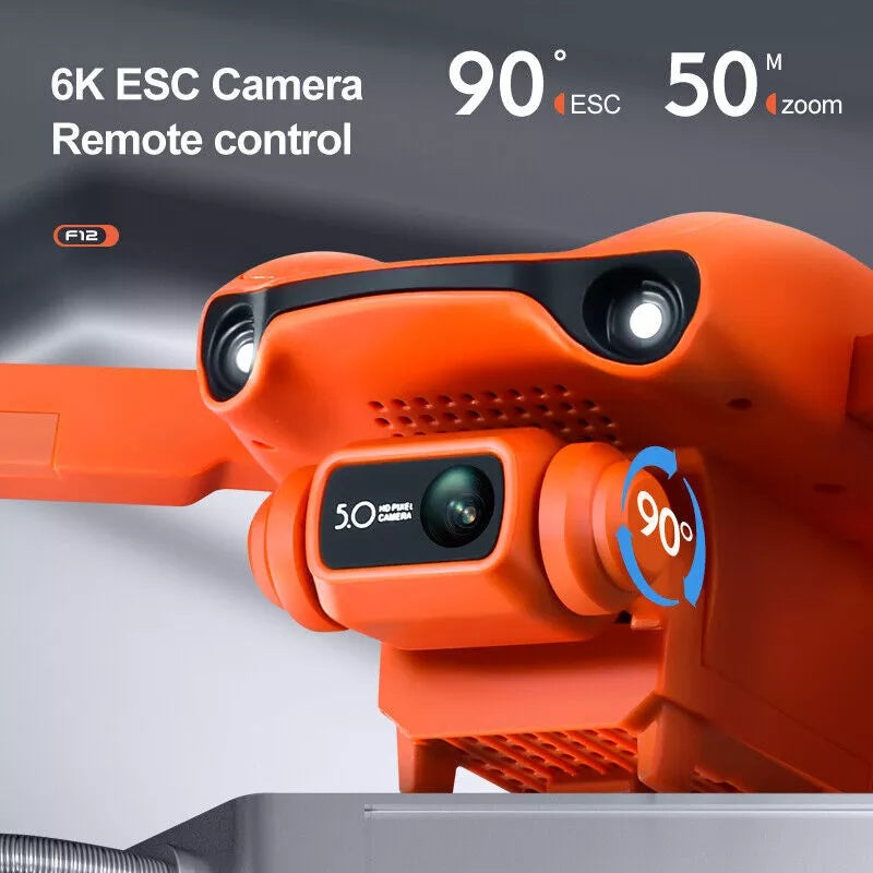 4DRC F12 RC Drone GPS 5G WIFI 6K HD Wide Angle Dual Camera Smart Follow Quadcopter,Professional Drones,adult Drones, For Beginners,Logistics Is Randomly Sent By USPS,FEDEX